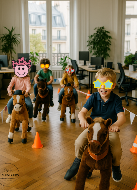 Animation course de poneys