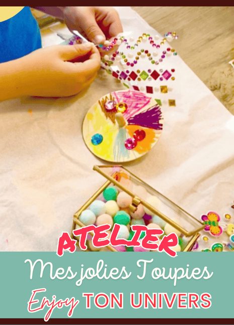 Atelier créatif – Toupie en bois customisée