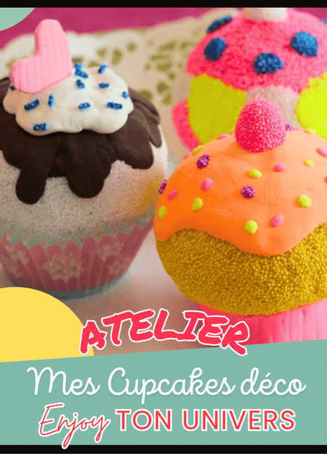 Atelier créatif – Cupcakes déco en foam clay