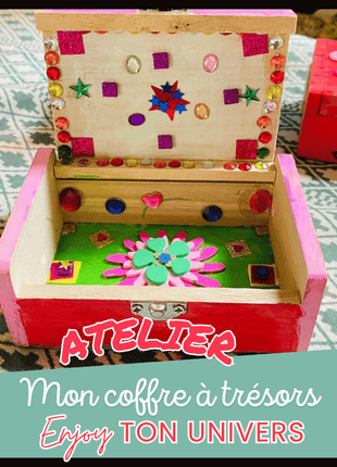 Atelier créatif – Coffre à trésor en bois
