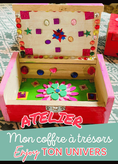 Atelier créatif – Coffre à trésor en bois