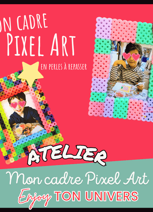 Atelier créatif – Cadre Pixel Art en perles à repasser