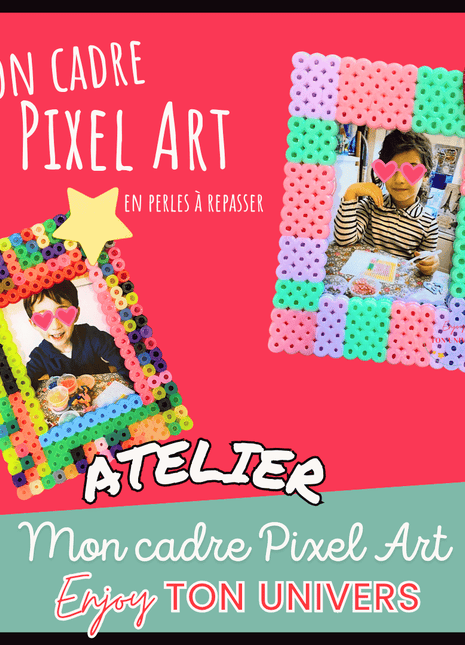 Atelier créatif – Cadre Pixel Art en perles à repasser