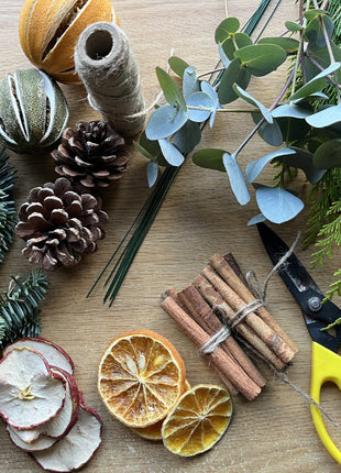 Atelier créatif – Couronne et Décorations de Noël - team building ou atelier adulte
