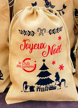 Personnalisation de Hottes de Noël - cadeau d'entreprise